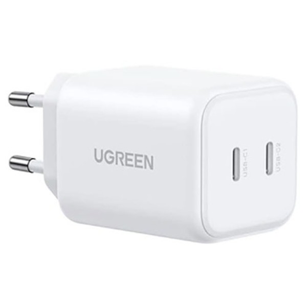Фото - Мережевий зарядний пристрій UGREEN X526 2xUSB-C 45W GaN Fast Charger White (65154)
